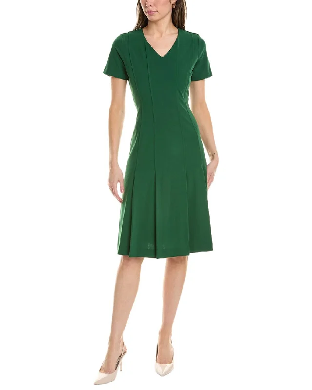 Tahari ASL Crepe Flare Dress