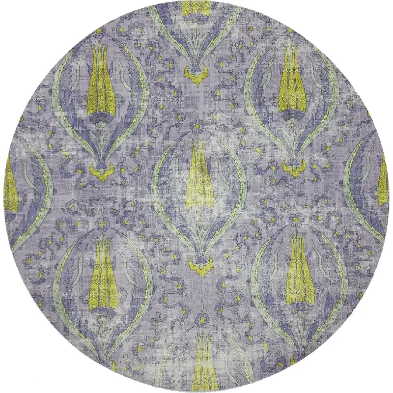 Byzantine Jewel Lilac 16" Round Pebble Placemat, Set of 4