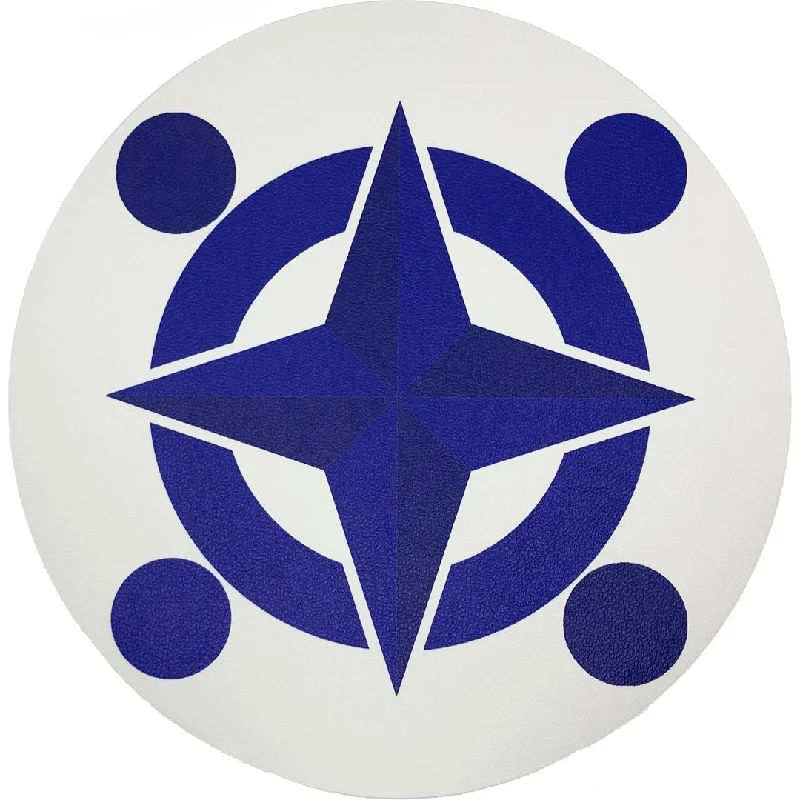 Constellations Compass 16 Round Pebble Placemat, Set Of 4