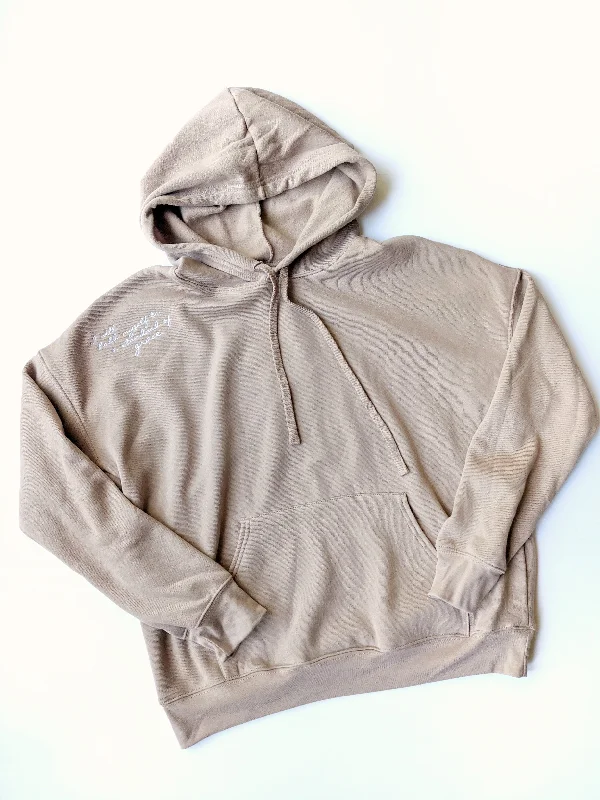 READY-TO-SHIP *NEW* embroidered Tan Hoodie- multiple sizes