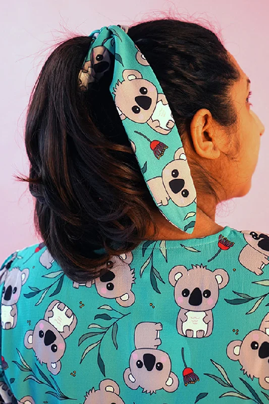 Scrunchy Green Koala Accessory