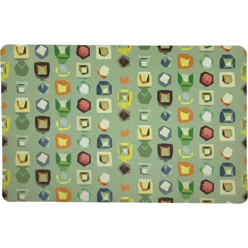 COLOR POP GRANADA 17.5 RECTANGLE PEBBLE PLACEMAT, SET OF 4