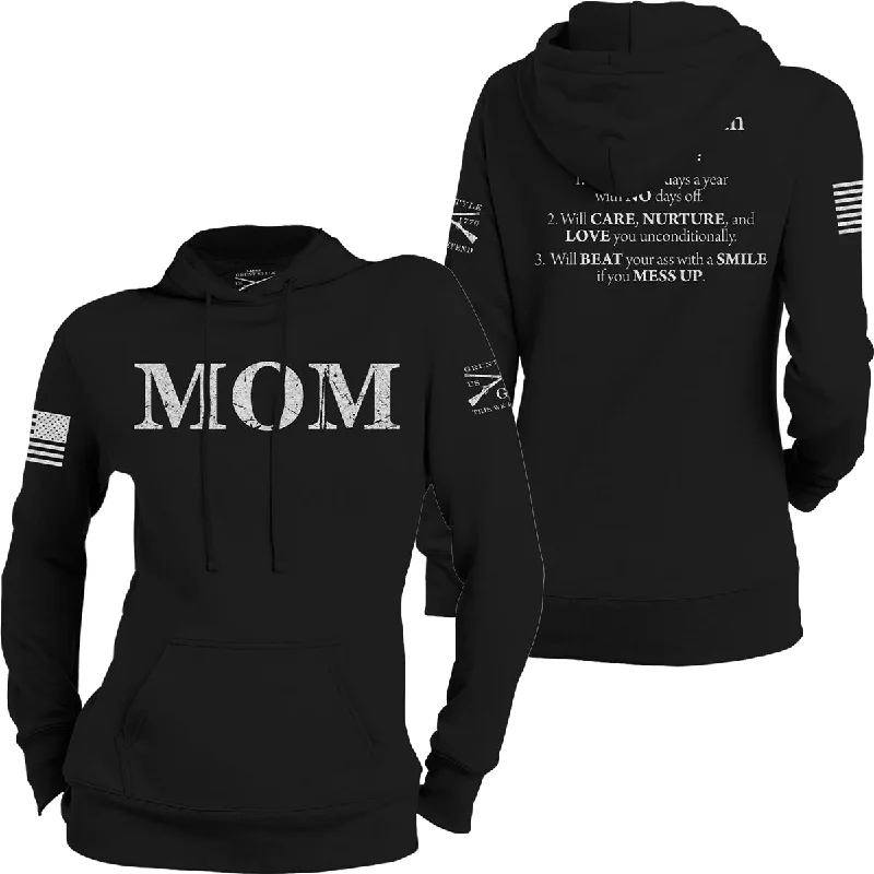 Grunt Style Women's Mom Defined Pullover Hoodie - Black