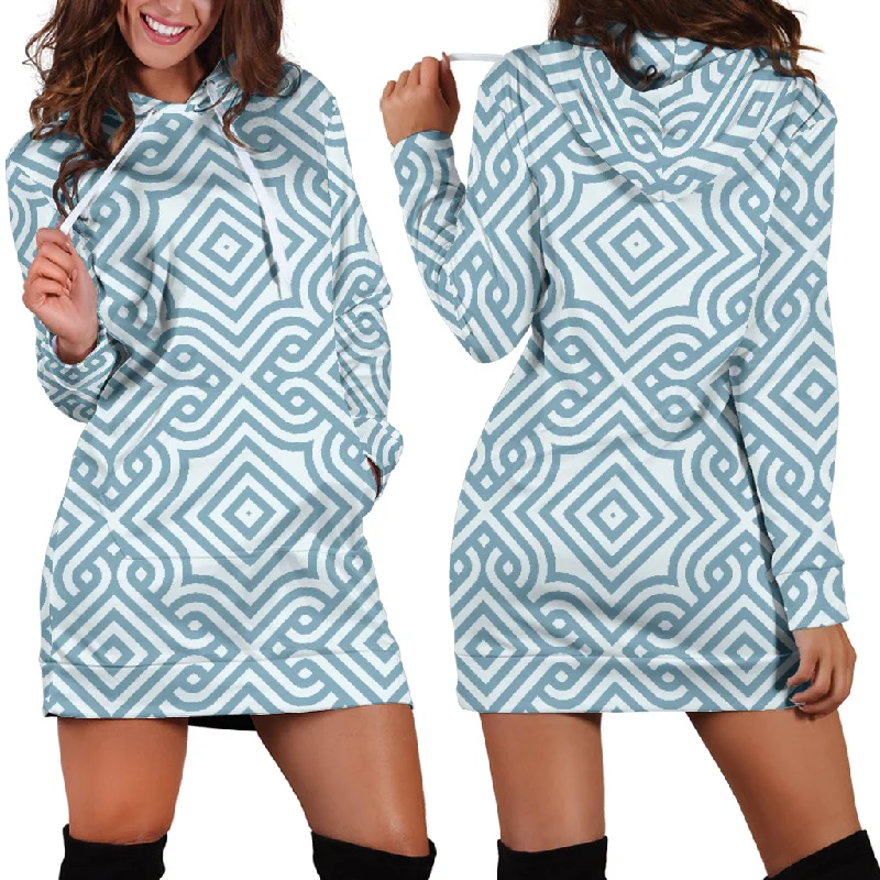 Arabic Pattern Women'S Hoodie Dress