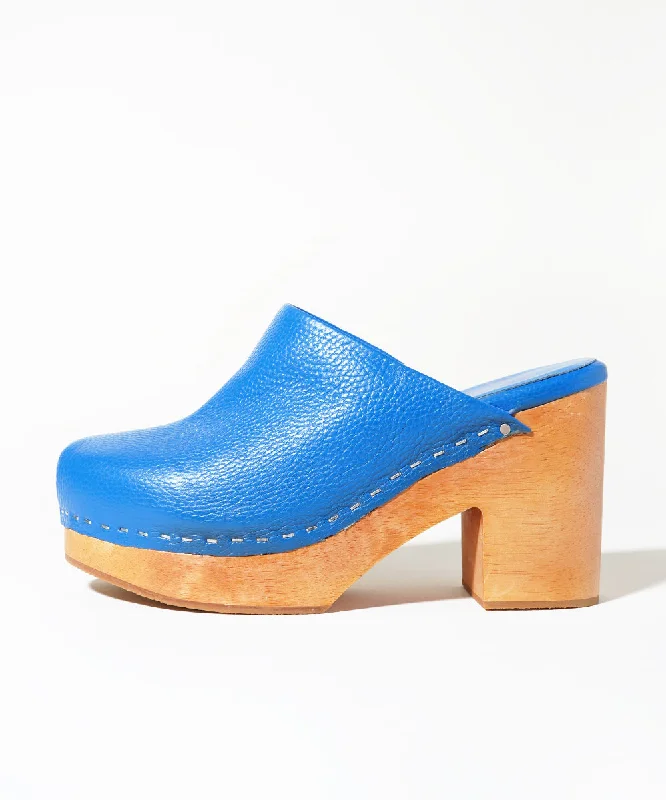 Marlo Chunky Wooden Platform Clog Mule | Aster