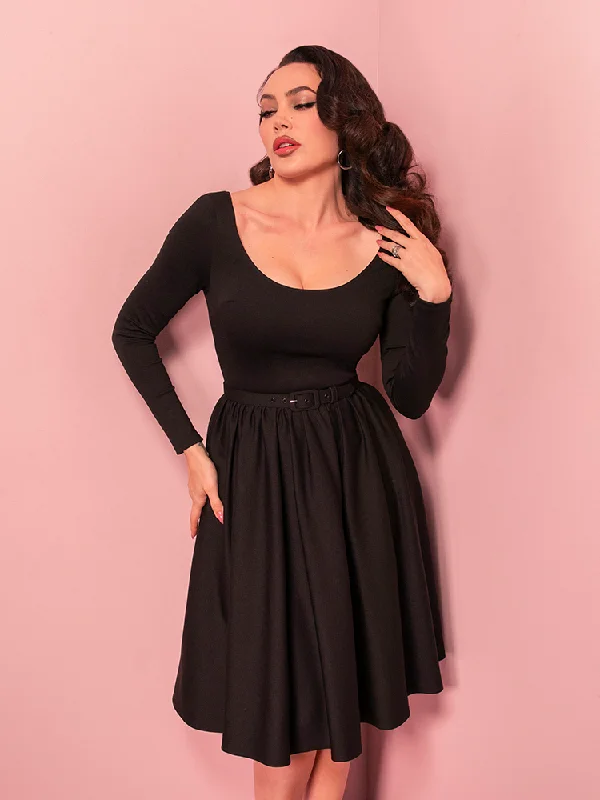 PRE-ORDER - Troublemaker Swing Dress in Black - Vixen by Micheline Pitt