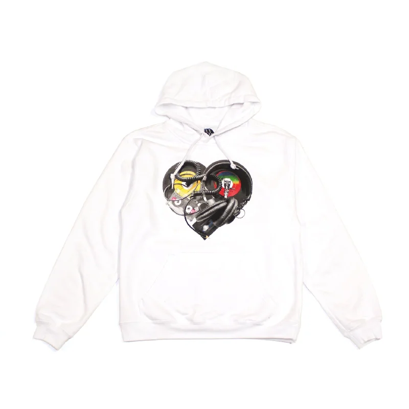 Ongaku Womens In Love Hoodie White